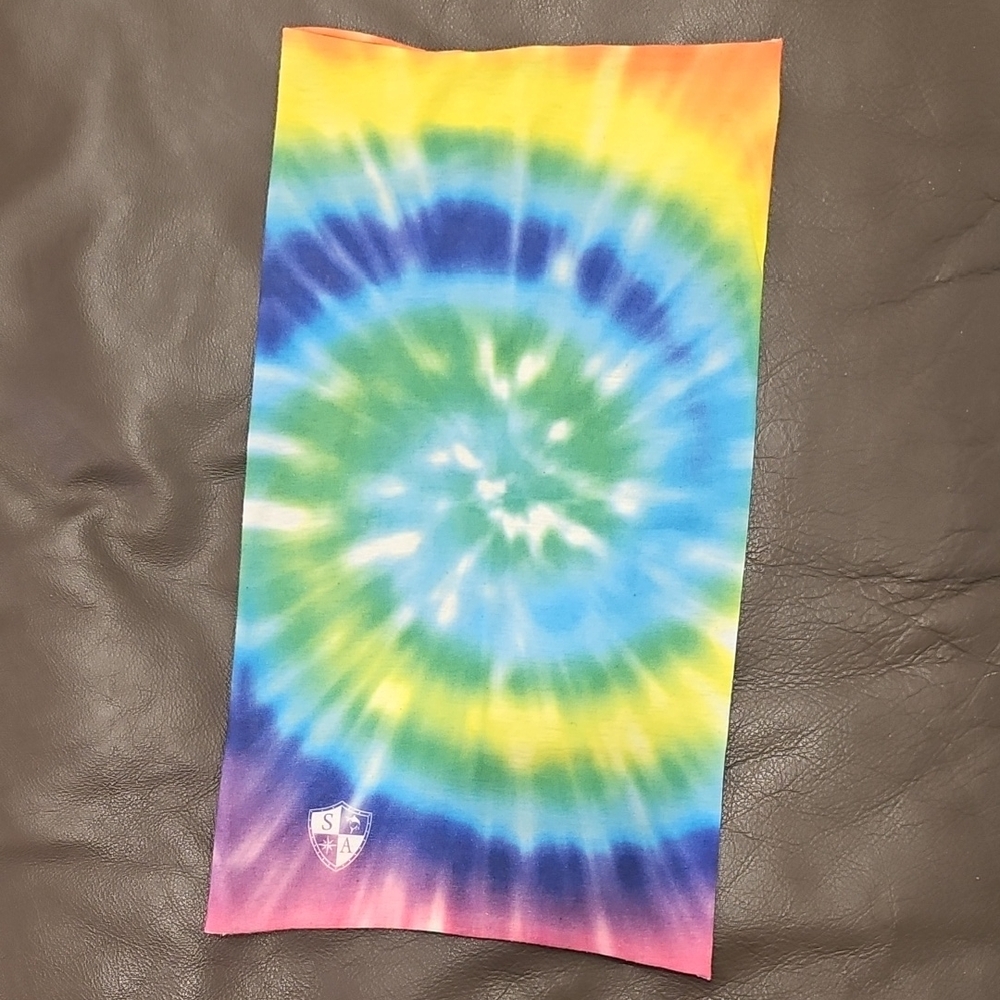 Colorful Tie-Dye Tapestry Neck Buff, Scarf
